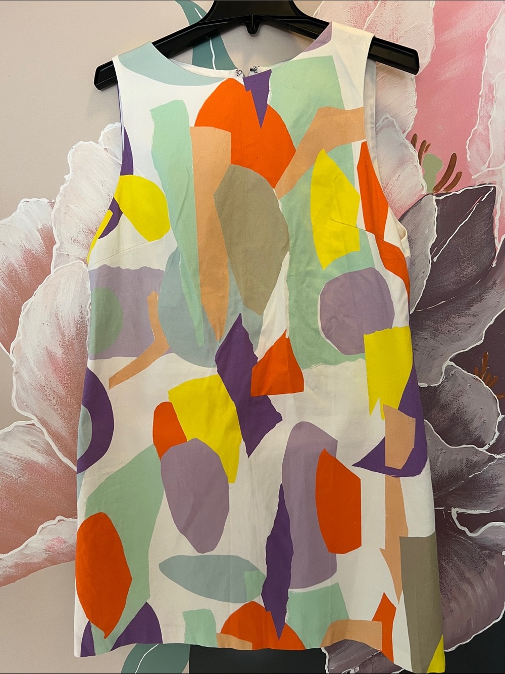 Alice & Olivia - Multi-Pastel Abstract Print Mini Dress